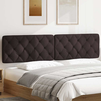 Cuscino Testiera Marrone Scuro 200 cm in Tessuto - homemem39