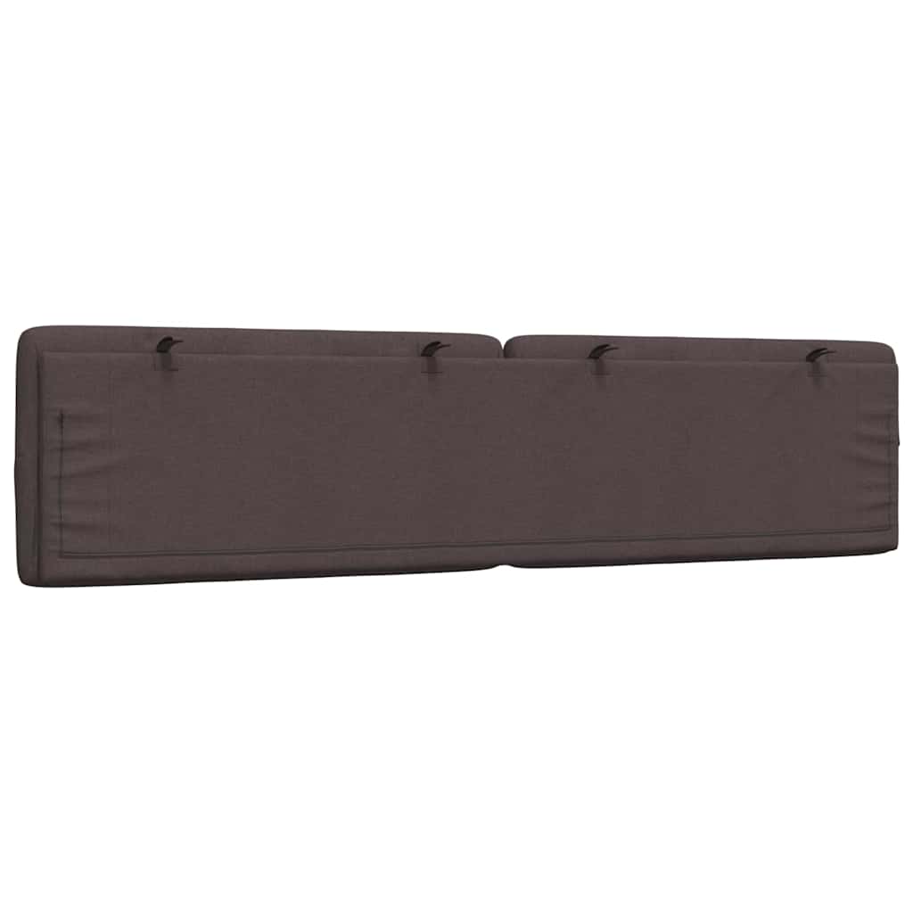 Cuscino Testiera Marrone Scuro 200 cm in Tessuto - homemem39