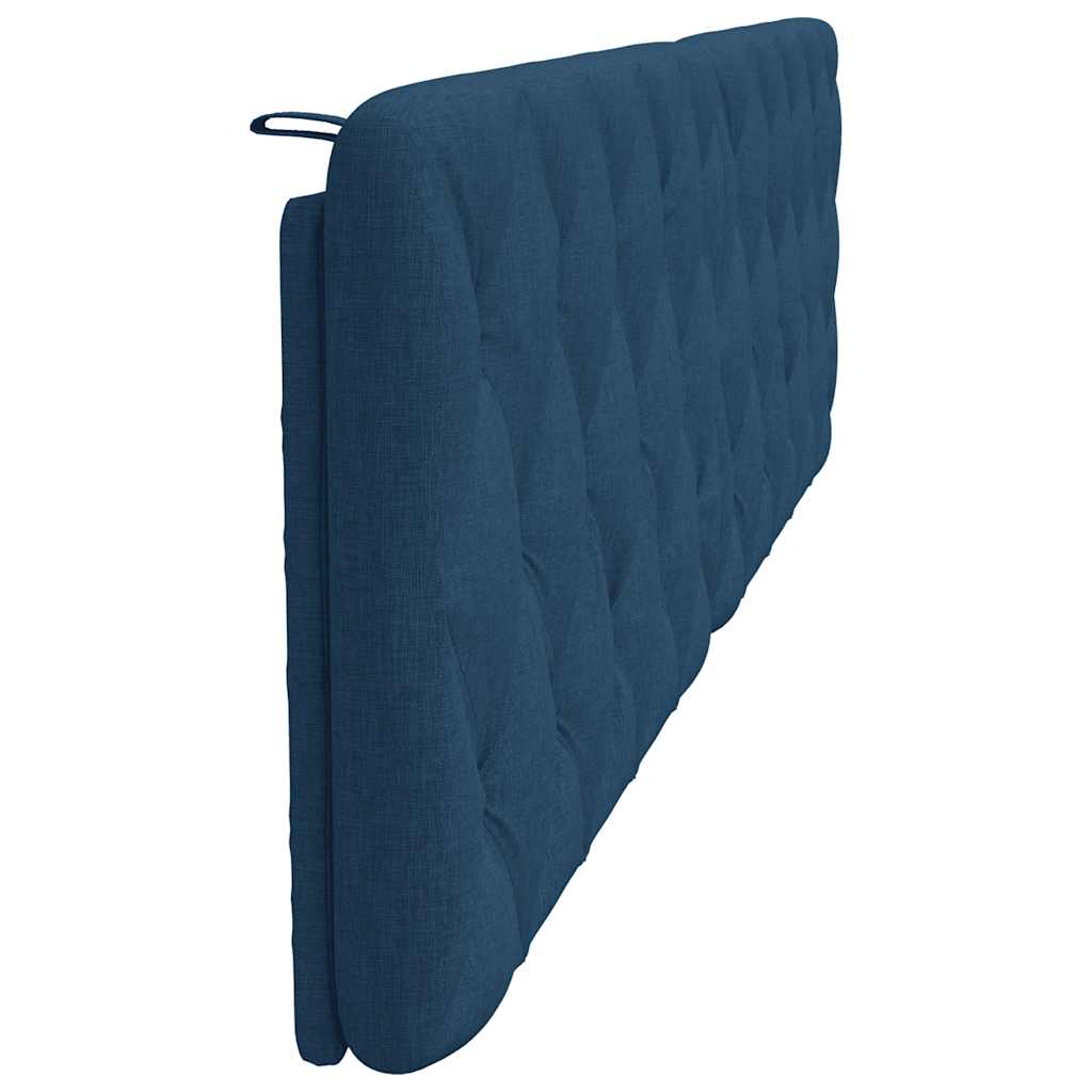 Cuscino Testiera Blu 200 cm in Tessuto - homemem39