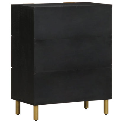 Credenze 2 pz Nere 60x33x75 cm in Legno Multistrato | homemem39
