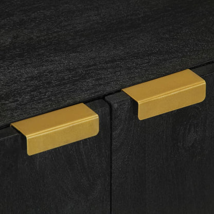 Credenze 3 pz Nere in Legno Multistrato | homemem39