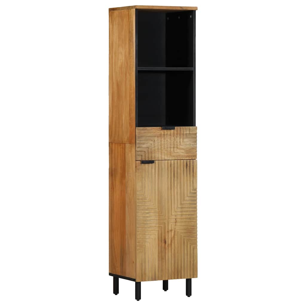 Set Mobili da Bagno 5 pz Marrone in Legno Massello di Mango | homemem39