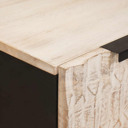 Credenza 2 pcs Finitura Bianco Lavato 60 x 33 x 75 cm