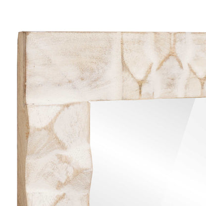 Set da Bagno Finitura Bianco Lavato Legno di mango massello