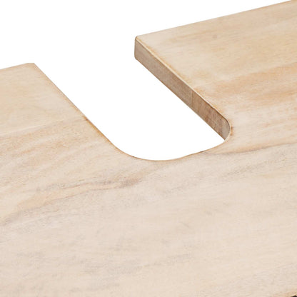 Set da Bagno Finitura Bianco Lavato Legno di mango massello