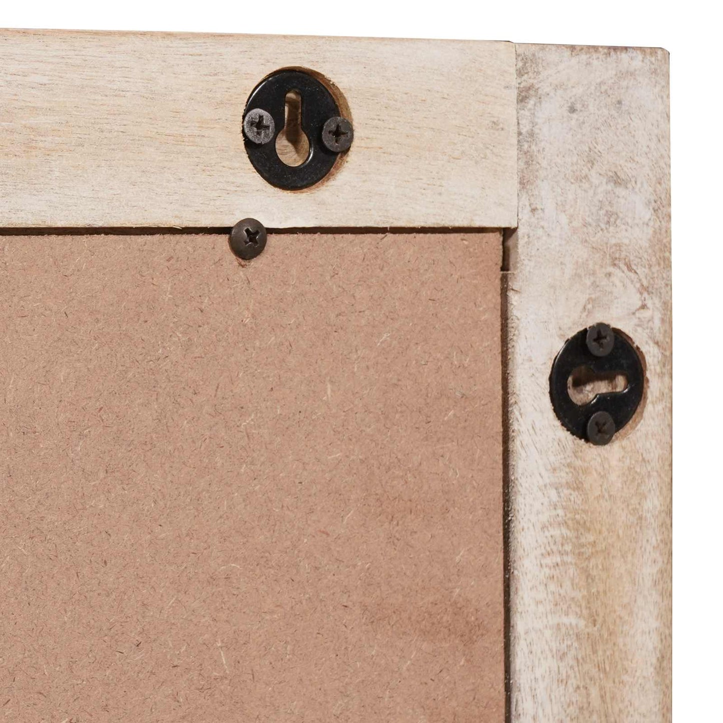 Set da Bagno Finitura Bianco Lavato Legno di mango massello