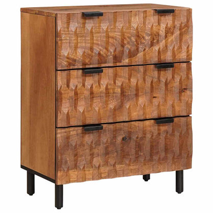 Credenza 2 pcs Finitura Marrone Acacia 60 x 33 x 75 cm | homemem39