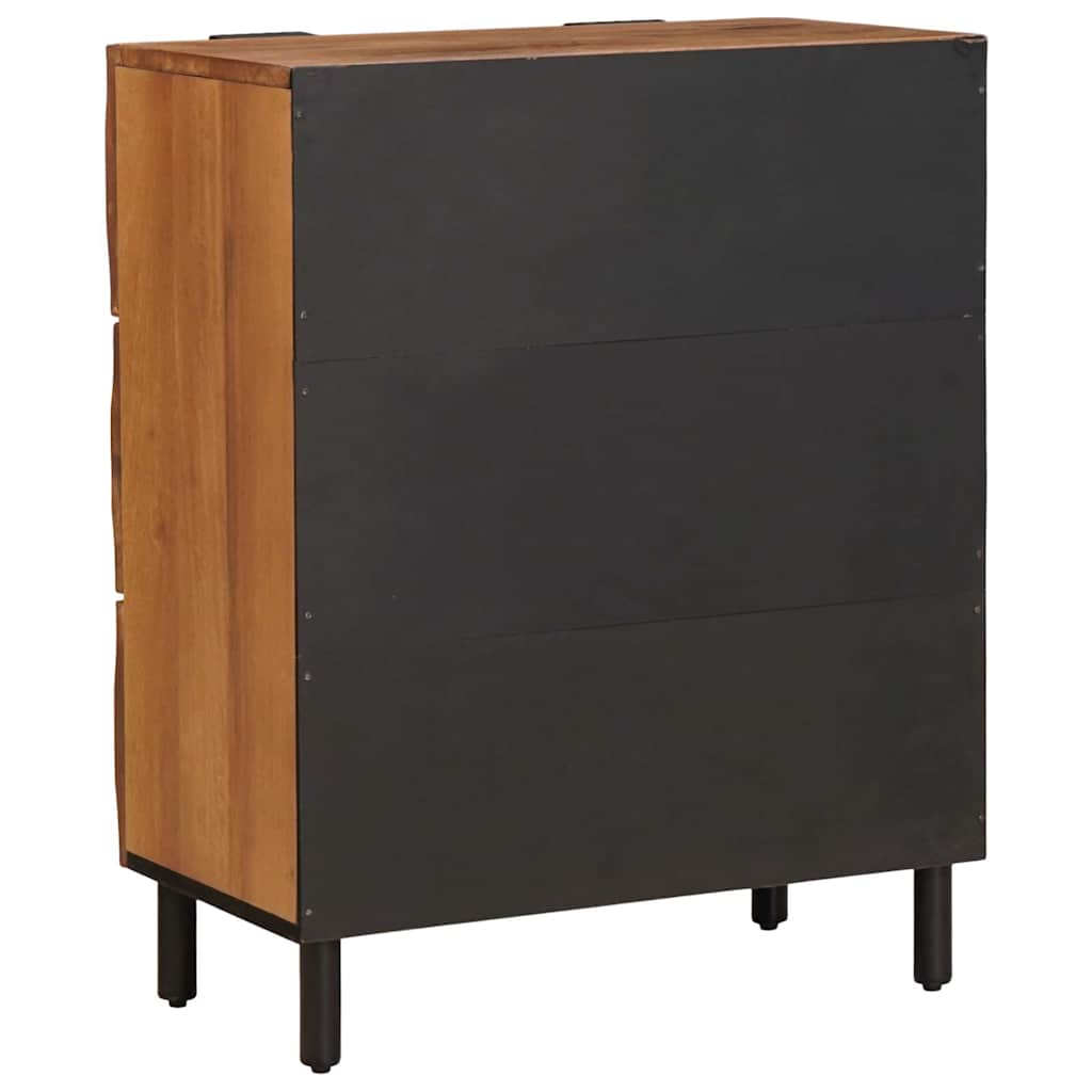 Credenza 2 pcs Finitura Marrone Acacia 60 x 33 x 75 cm | homemem39