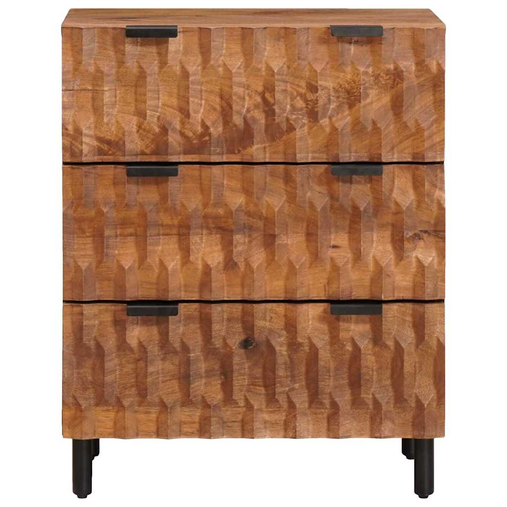 Credenza 2 pcs Finitura Marrone Acacia 60 x 33 x 75 cm | homemem39