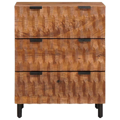 Credenza 2 pcs Finitura Marrone Acacia 60 x 33 x 75 cm | homemem39