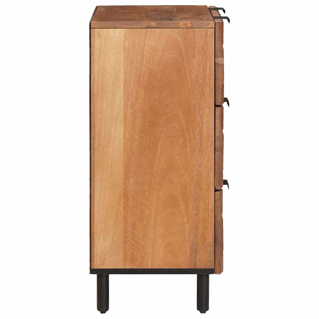 Credenza 2 pcs Finitura Marrone Acacia 60 x 33 x 75 cm | homemem39