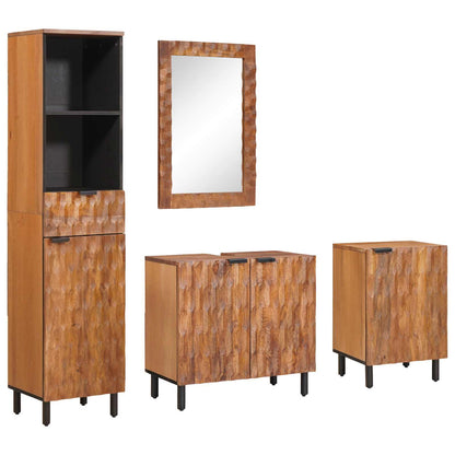 Set da Bagno Acacia Marrone Winish Legno di mango massello