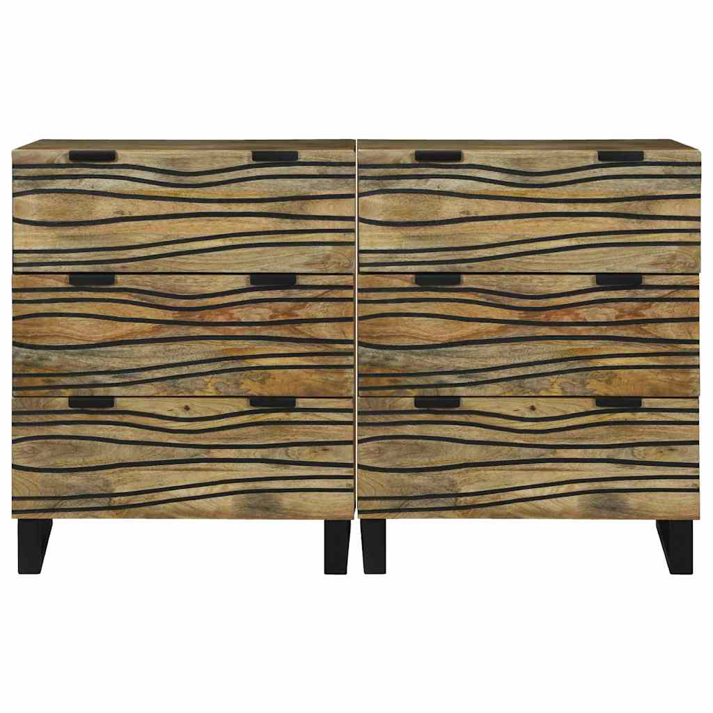 Sideboards con cassetto 2 pcs Marrone 60 x 33.5 x 75 cm - homemem39