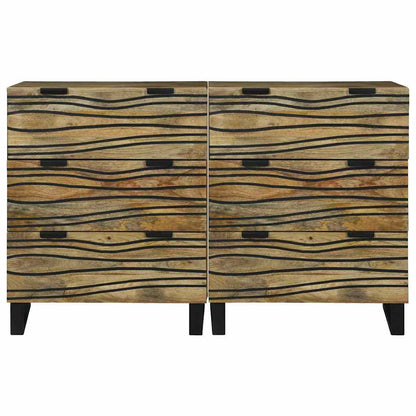 Sideboards con cassetto 2 pcs Marrone 60 x 33.5 x 75 cm - homemem39
