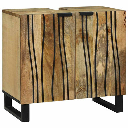 Set di mobili per il bagno 3 pcs Marrone Legno multistrato | homemem39