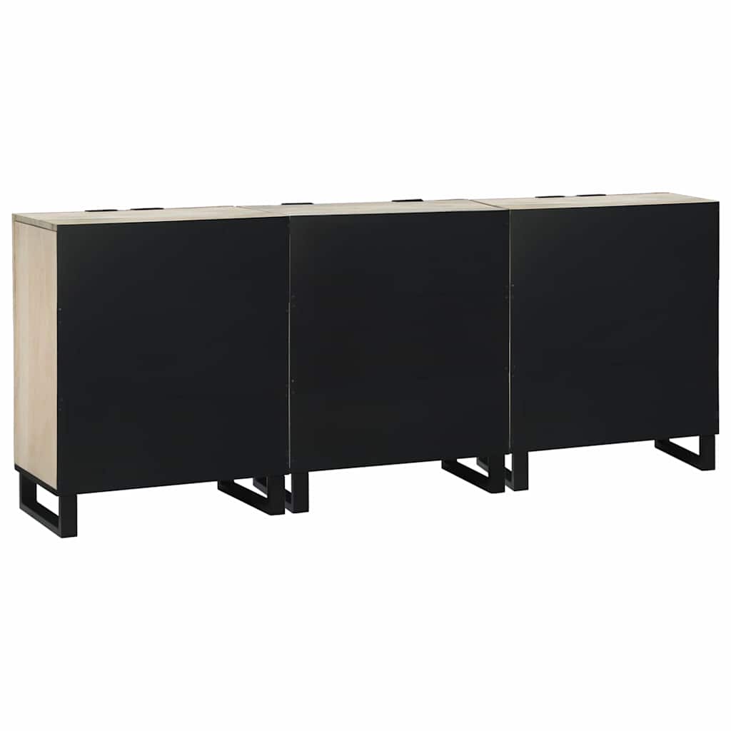 Set di mobili per il bagno 3 pcs Bianco Legno multistrato | homemem39
