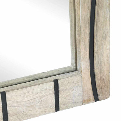 Set di Armadi da Bagno 2 pcs Bianco Legno di mango massello | homemem39