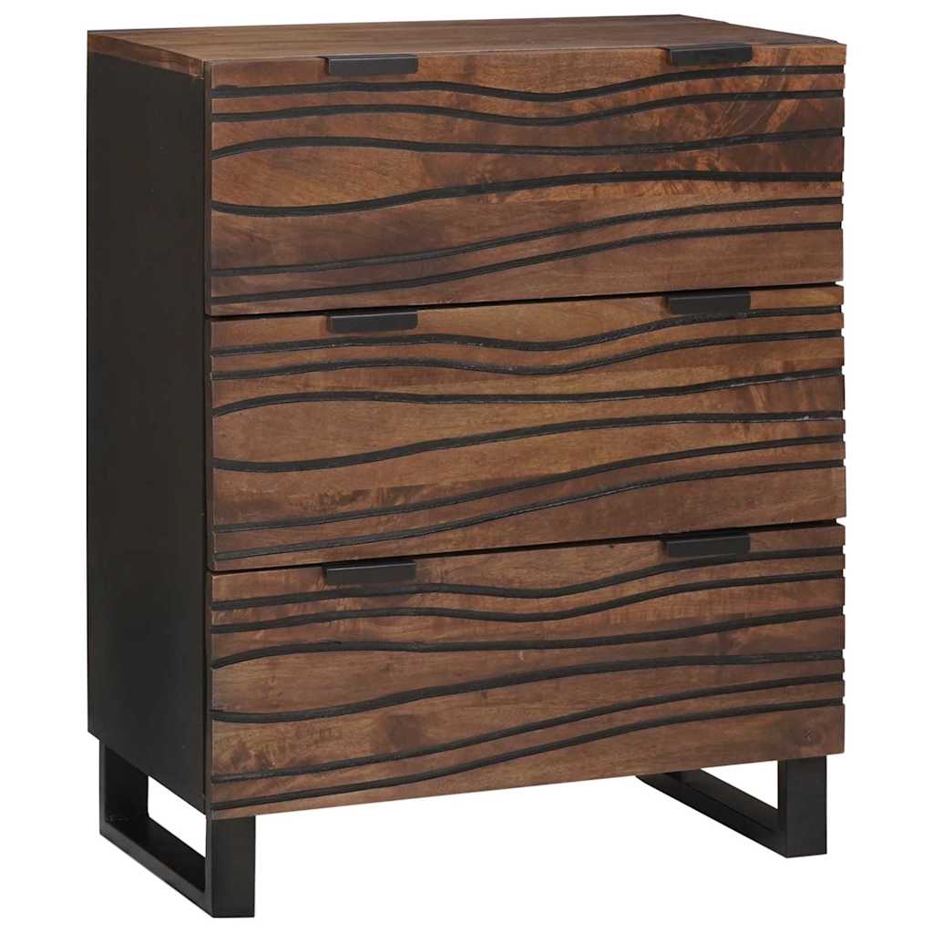 Set di mobili per il bagno 3 pcs Marrone Legno multistrato | homemem39