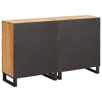 Credenza 2 pcs Marrone 60 x 33 x 75 cm Legno di mango massello | homemem39