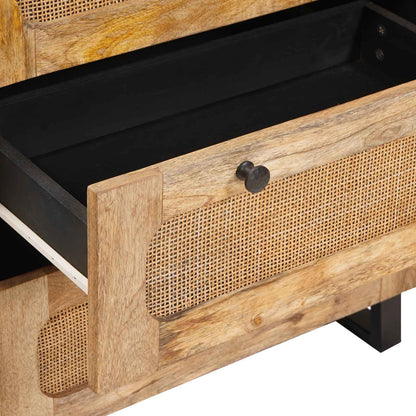 Credenza 3 pcs Marrone 180 x 33 x 75 cm Legno di mango massello