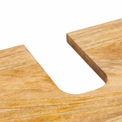 Set da Bagno con porta 2 pcs Marrone Legno di mango massello