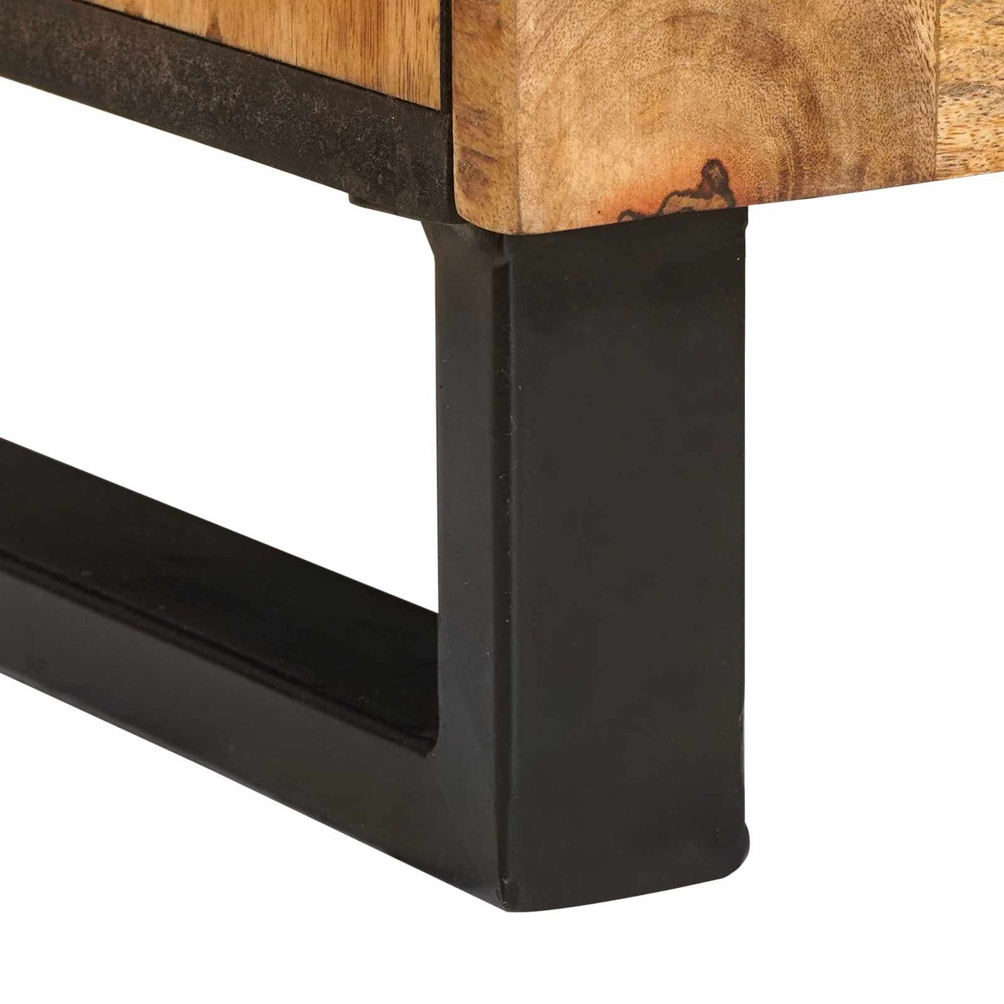 Set da Bagno con porta 2 pcs Marrone Legno di mango massello