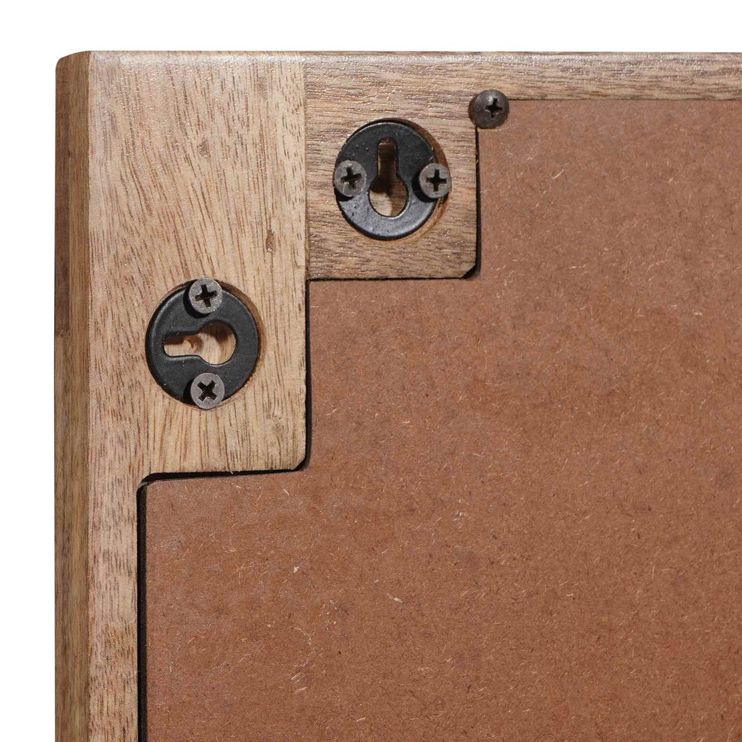 Set da Bagno con porta 2 pcs Marrone Legno di mango massello