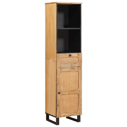 Set da Bagno con cassetto Naturale Legno di mango massello