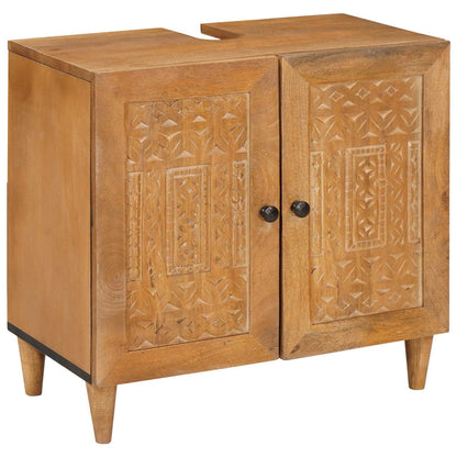 Set di mobili per il bagno 4 pcs Marrone Legno multistrato | homemem39