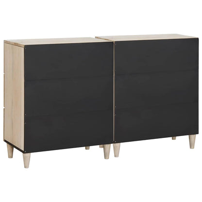 Credenza 2 pcs Bianco 120 x 33,5 x 75 cm