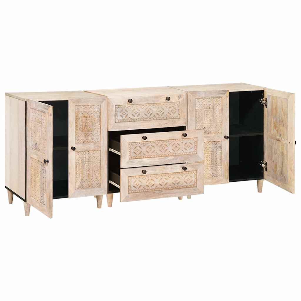 Credenza 3 pcs Bianco 180 x 33,5 x 75 cm | homemem39