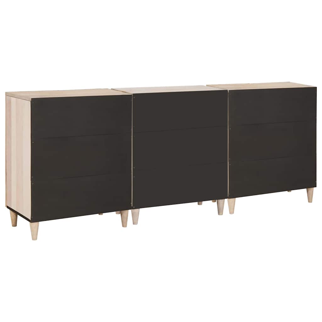 Credenza 3 pcs Bianco 180 x 33,5 x 75 cm