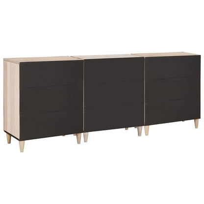 Credenza 3 pcs Bianco 180 x 33,5 x 75 cm