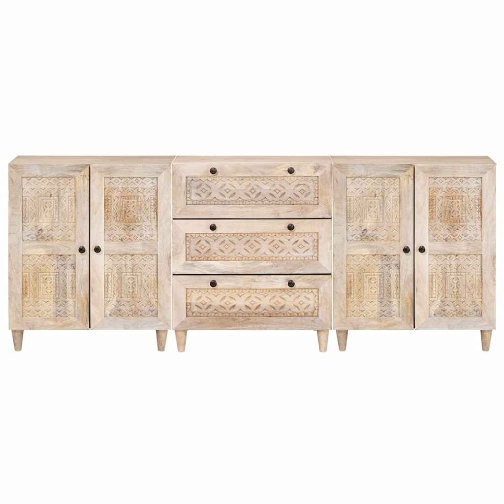 Credenza 3 pcs Bianco 180 x 33,5 x 75 cm | homemem39