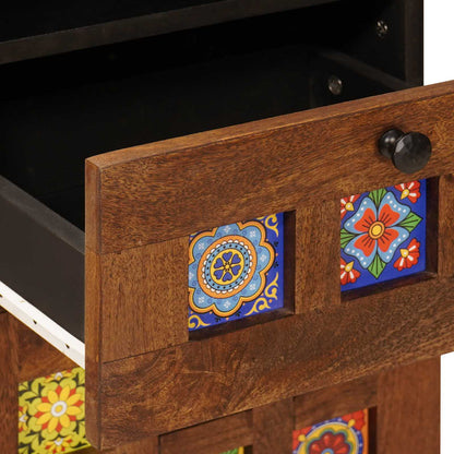 Set di mobili per il bagno 4 pcs Noce Legno di mango massello