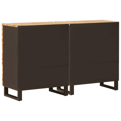 Credenza 2 pcs Marrone 60 x 33 x 75 cm Legno di mango massello