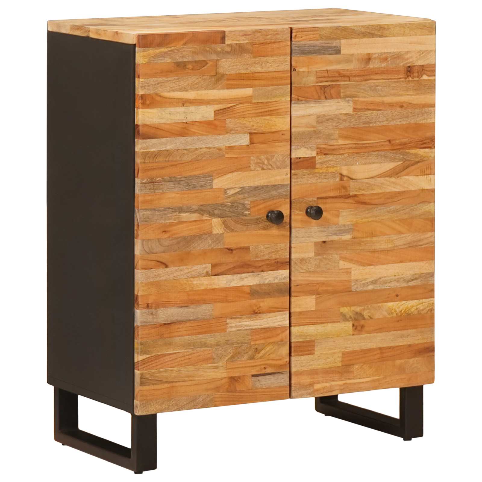 Credenza 3 pcs Marrone 60 x 33 x 75 cm Legno di mango massello | homemem39