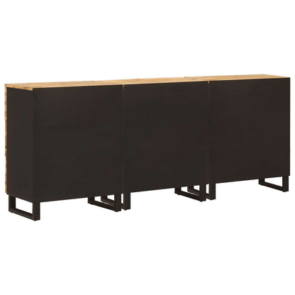 Credenza 3 pcs Marrone 60 x 33 x 75 cm Legno di mango massello