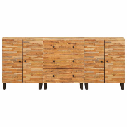Credenza 3 pcs Marrone 60 x 33 x 75 cm Legno di mango massello | homemem39