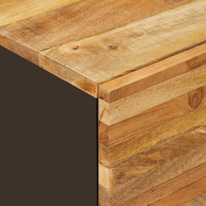 Set da Bagno con cassetto Naturale Legno di mango massello