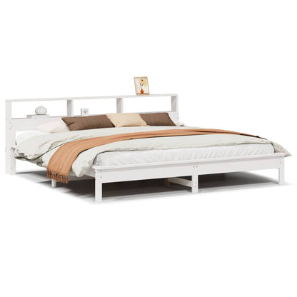 Letto senza Materasso Bianco 180x200 cm Legno Massello di Pino - homemem39