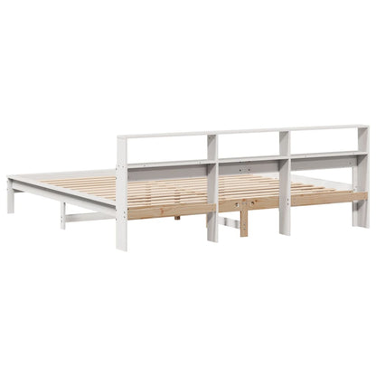 Letto senza Materasso Bianco 180x200 cm Legno Massello di Pino - homemem39