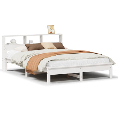 Letto senza Materasso Bianco 160x200 cm Legno Massello di Pino