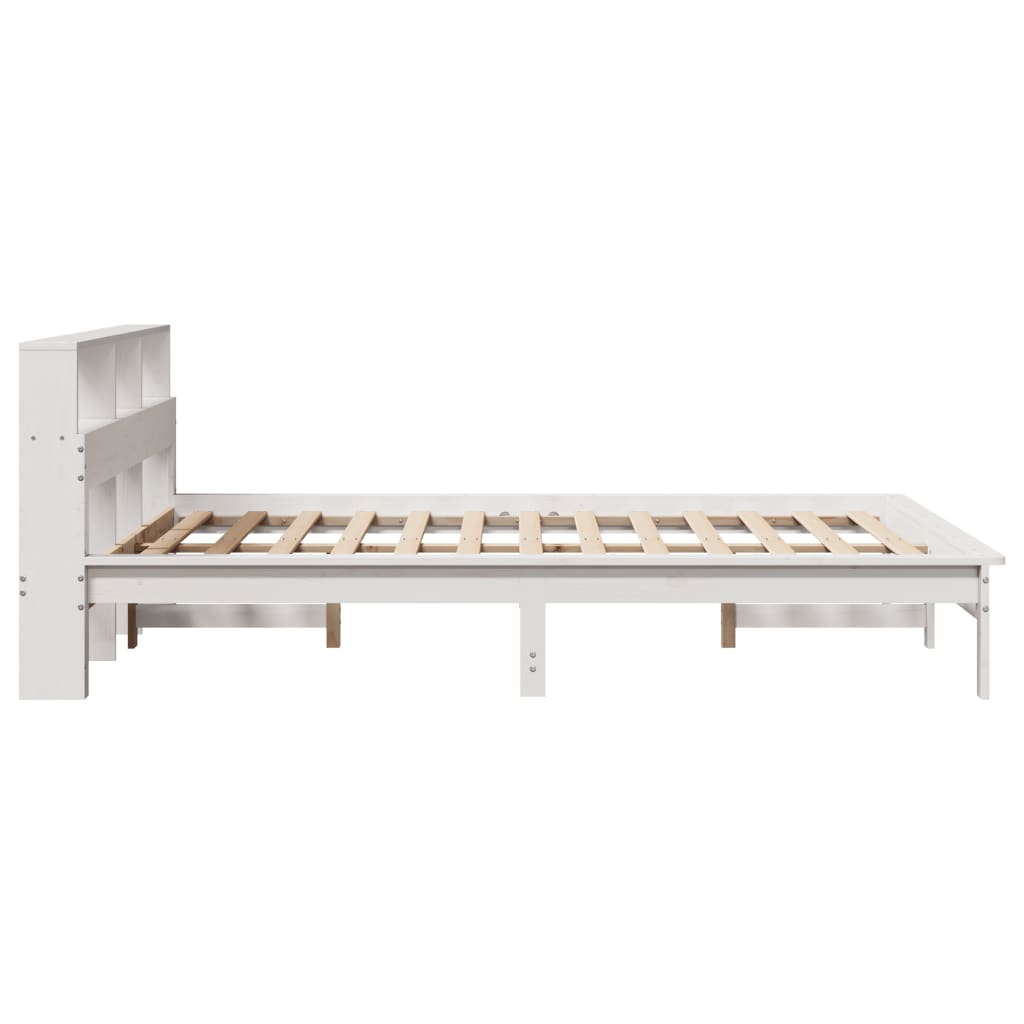 Letto senza Materasso Bianco 160x200 cm Legno Massello di Pino