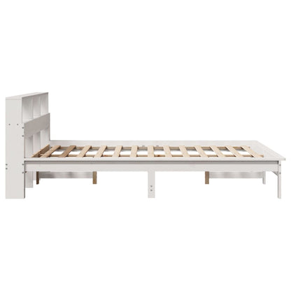 Letto senza Materasso Bianco 150x200 cm Legno Massello di Pino - homemem39