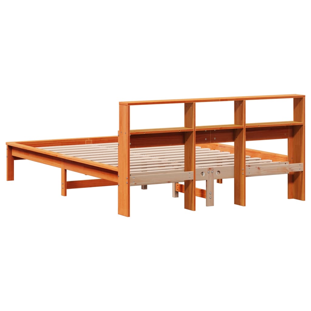 Giroletto senza Materasso Marrone Cera 140x200cm Massello Pino | homemem39