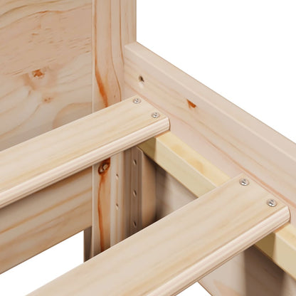 Letto senza Materasso 75x190 cm in Legno Massello Pino