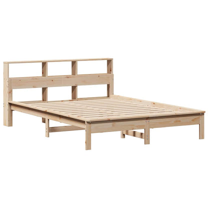 Letto Libreria senza Materasso 140x200 cm in Legno di Pino | homemem39