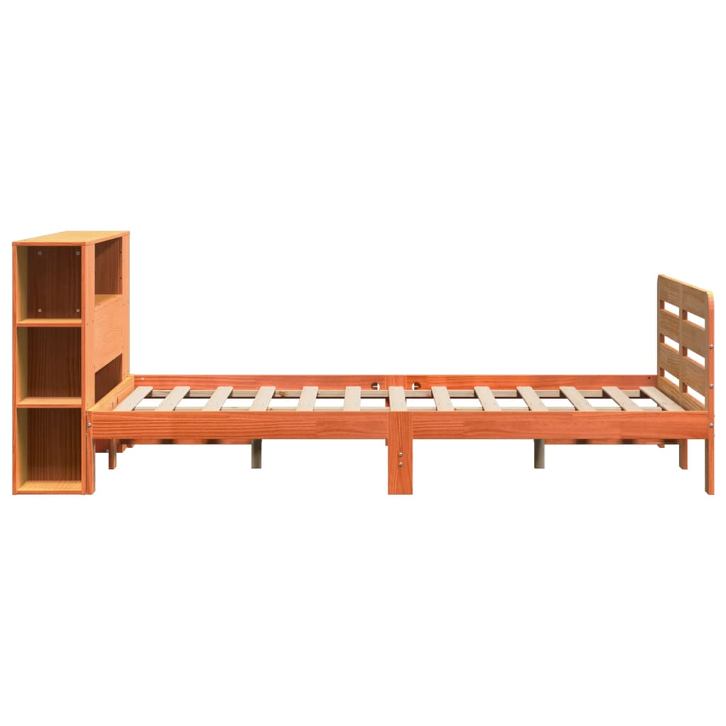 Letto senza Materasso Marrone Cera 120x190 cm in Legno di Pino