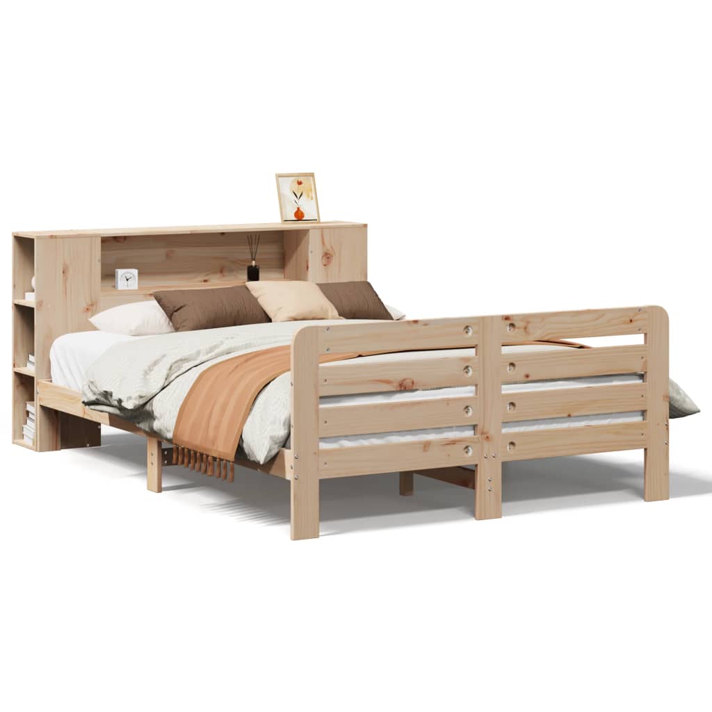 Letto senza Materasso 135x190 cm in Legno Massello di Pino